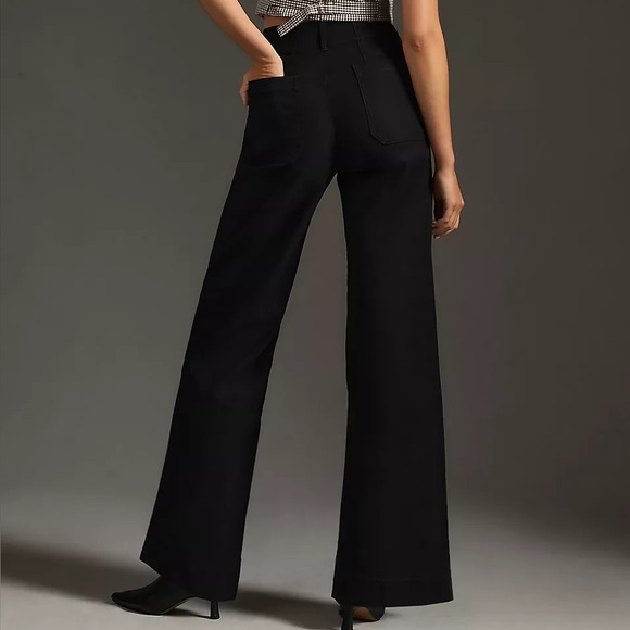 Anthropologie Maeve Black Colette Pants, full length, 28 petite - Picture 2 of 7